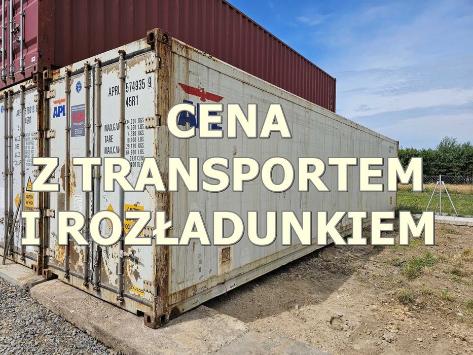 Kontener chłodniczy 40HCRF, sprawny, chłodnia, magazyn + transport hds