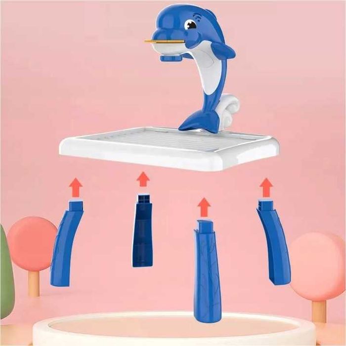 Projektor do rysowania stolik delfin tetris 200-1C nauka rysowania