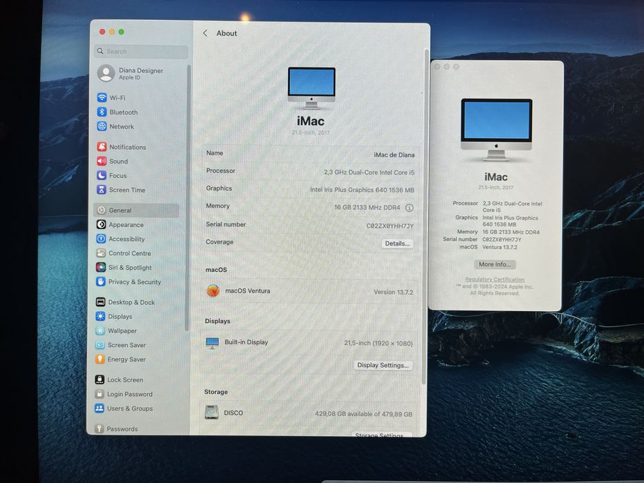 iMac 21’ excelente condição com upgrade