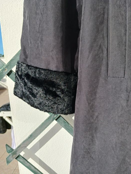 Gabardina comprida com pelo xxl