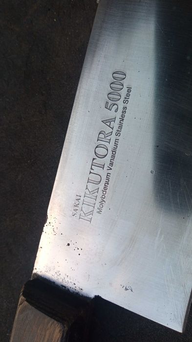 Nóż japoński Kikutora santoku stal molibden wanad