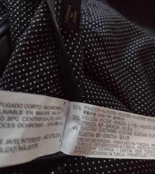 (36/S) ZARA/ Ekskluzywne Spodnie z paskiem, rurki chinosy, jak NOWE
