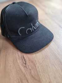 Calvin Klein S damska czapka z daszkiem fullcap czapeczka skóra czarna