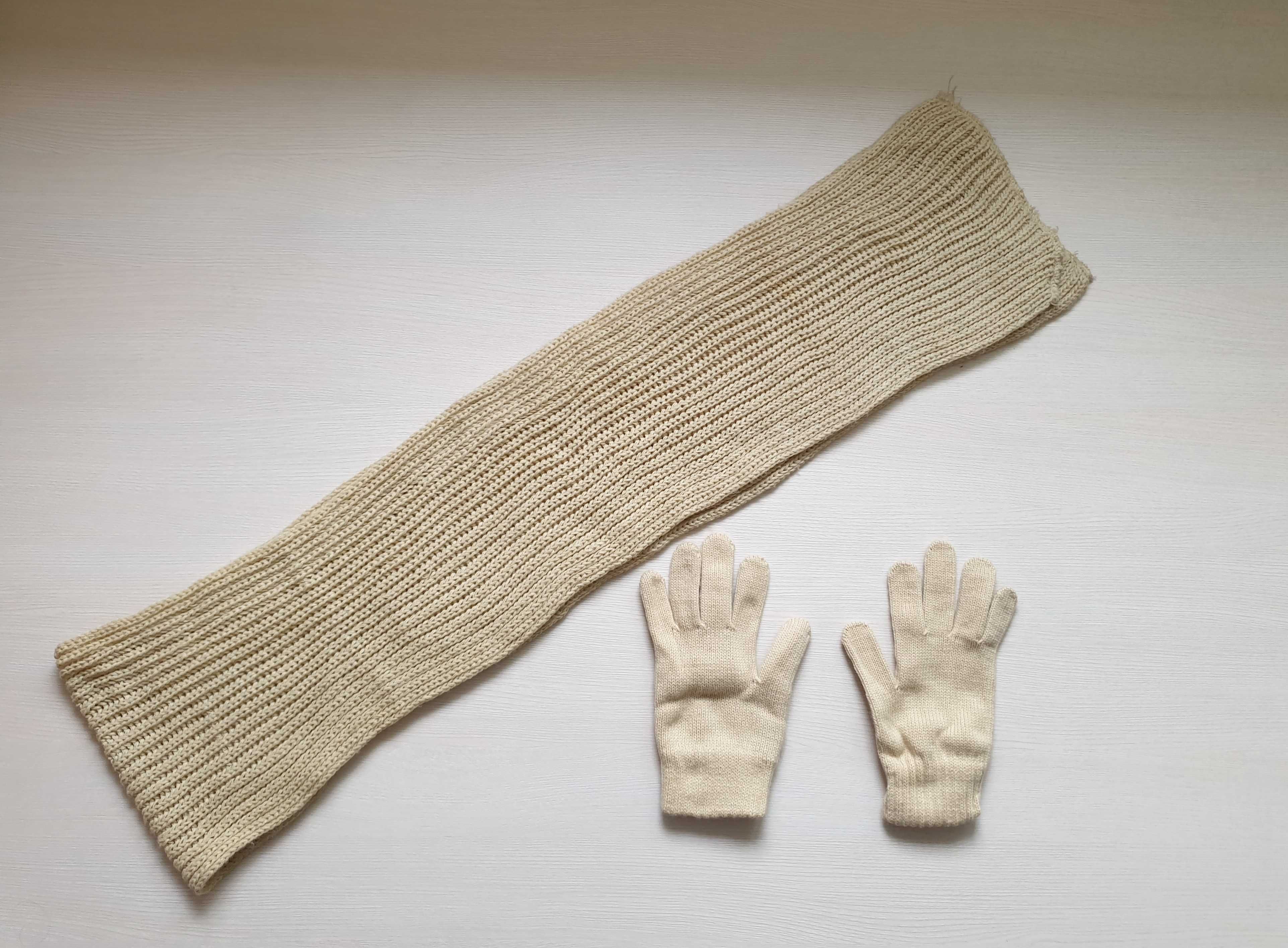 Komplet rękawiczki + szal