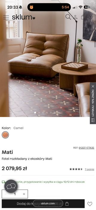 Sklum kanapa fotel. Oferta wazna tylko do końca miesiąca. Rezerwacja