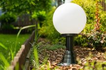 Lampa Ogrodowa wys.500mm KLOSZ DUŻY KULA 300mm