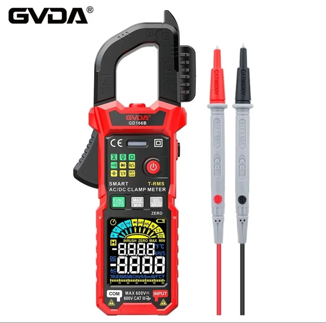 Токовые клещи/ Струмові кліщі  GVDA GD166B