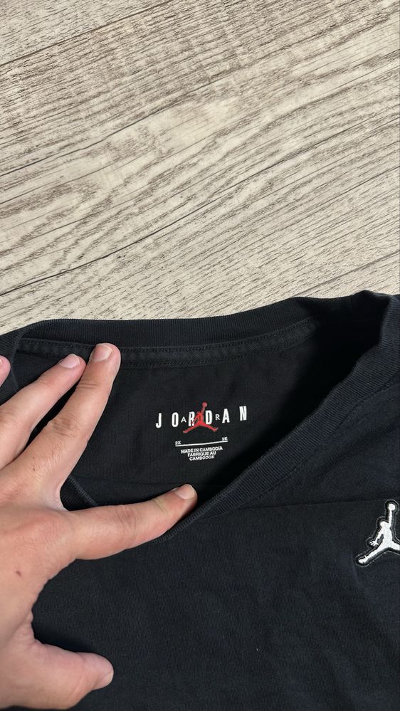 Nike Air Jordan 2x Size oversize унисекс футболка большой размер