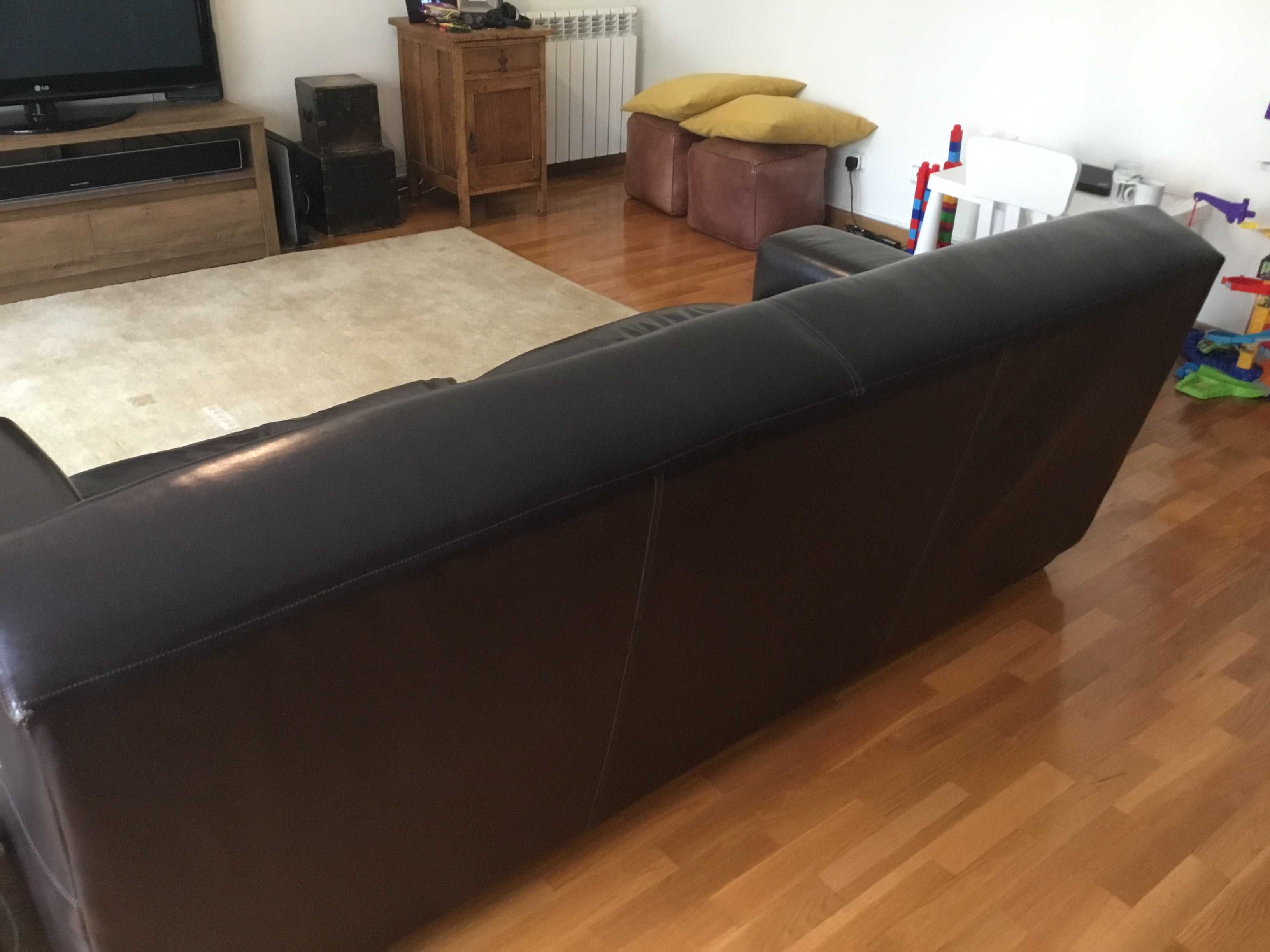 Genuine leather couch