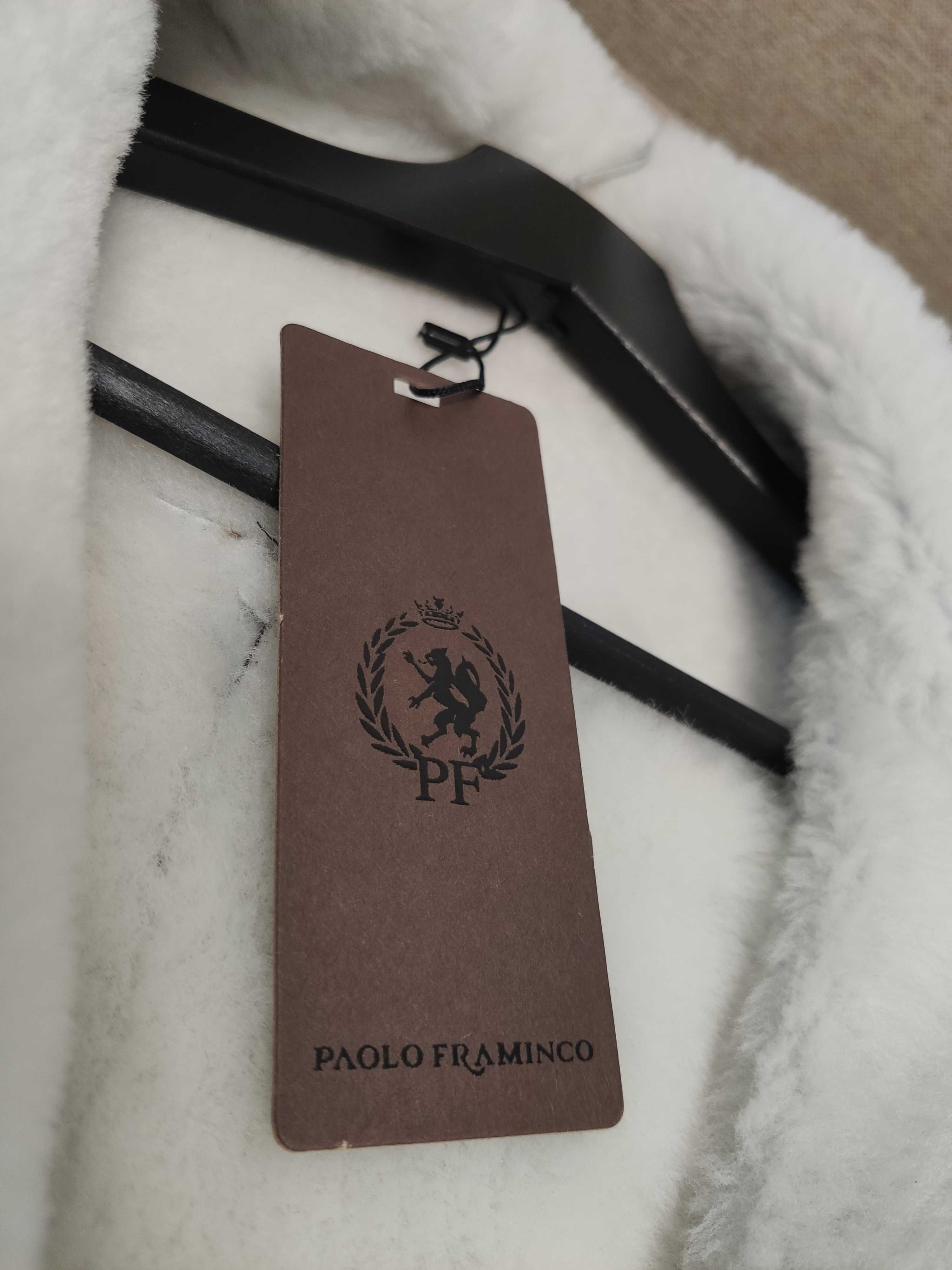 Дубленка Paolo Framinco косуха однотонная коричневый кэжуал