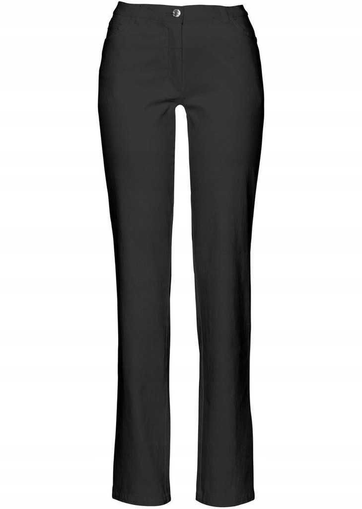 9) Czarne proste spodnie 46 NOWE