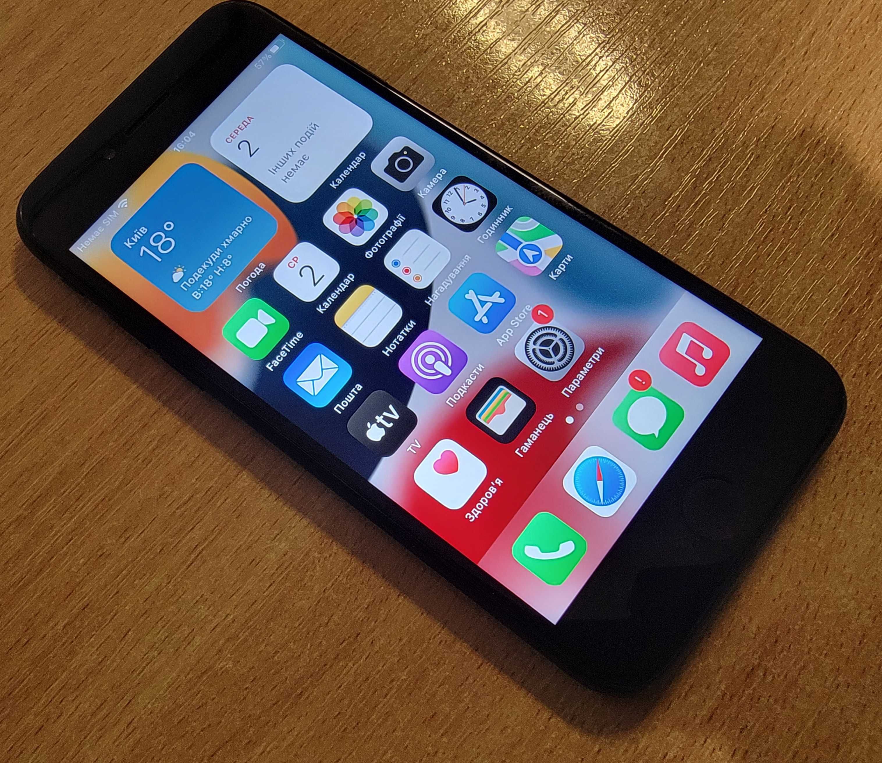 Iphone 7 128Gb батарея 100% + R-sim