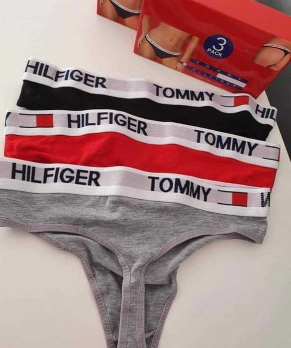 Stringi majtki TOMMY HILFIGER damskie roz S 1 sztuka