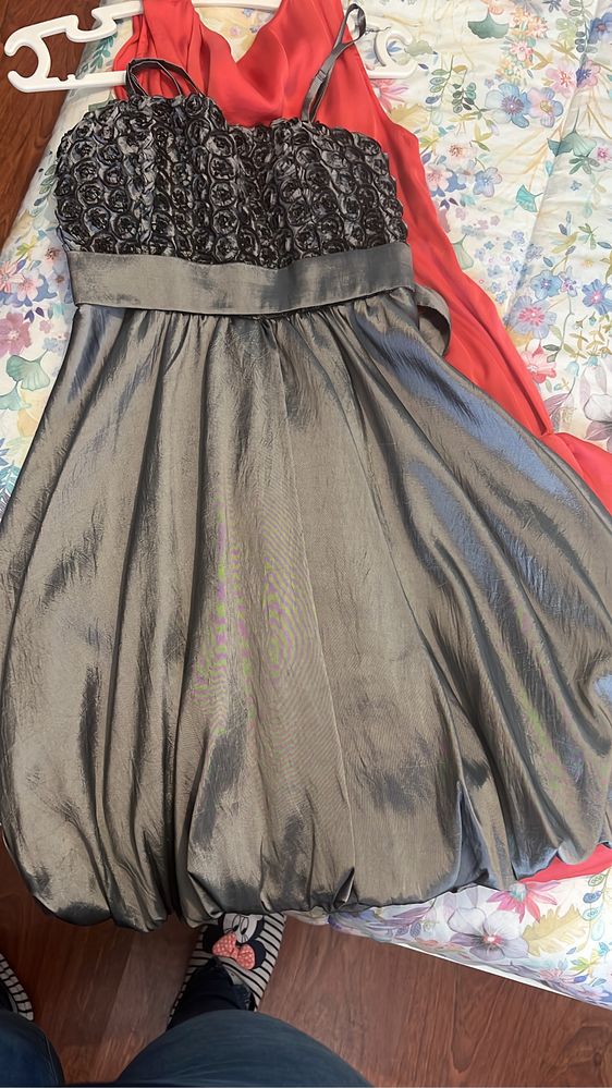 Vende-se vestido de cerimónia cinzento XL