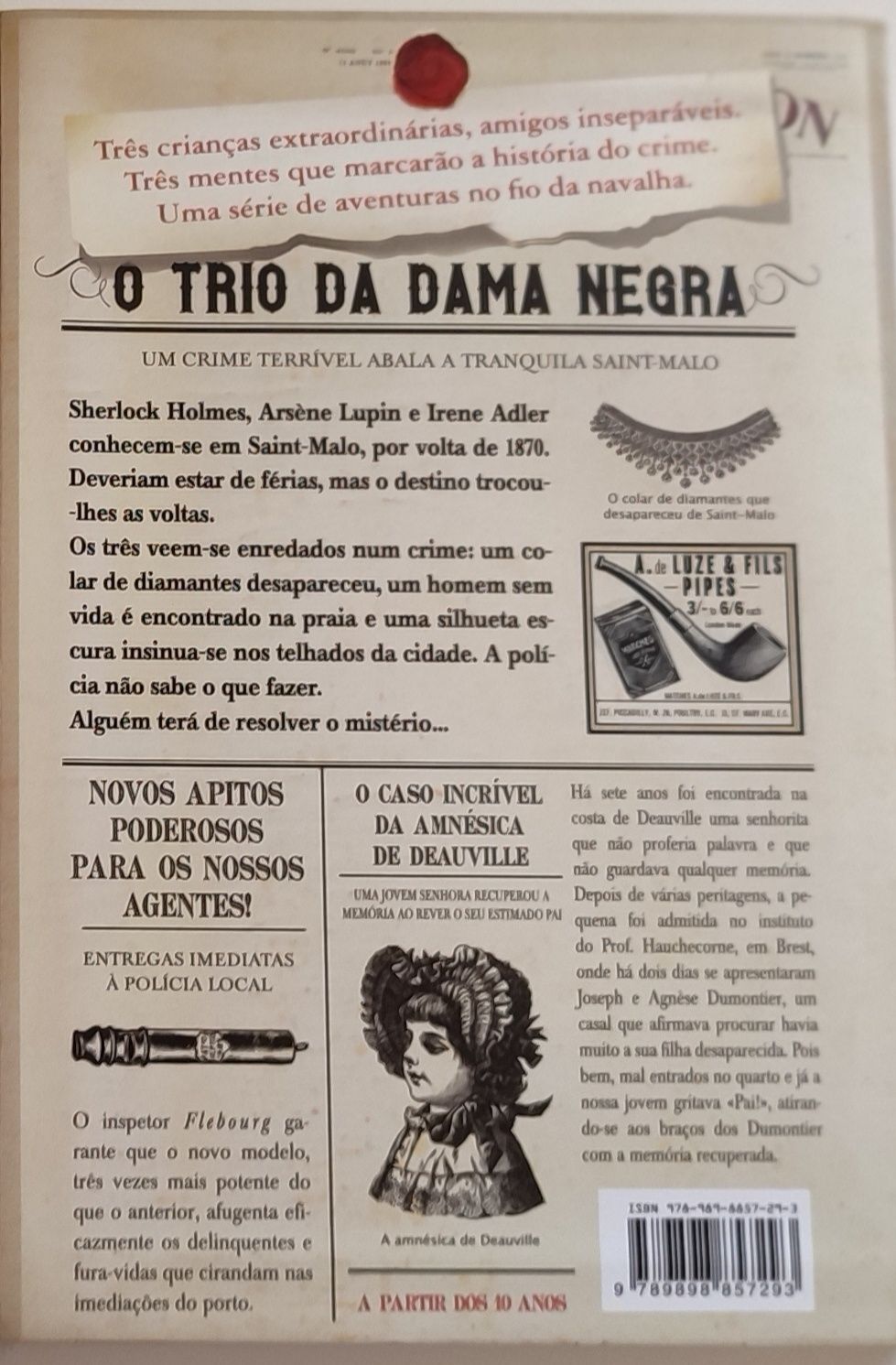 Livro "O trio da dama negra" (PNL)