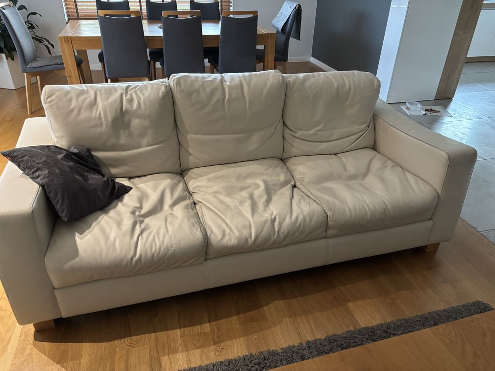 Skórzany komplet wypoczynkowy sofa 3 + 2