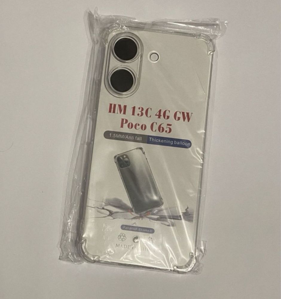 Чехол Xiaomi 13C / Poco C65 Прозорий Протиударний Силіконовий