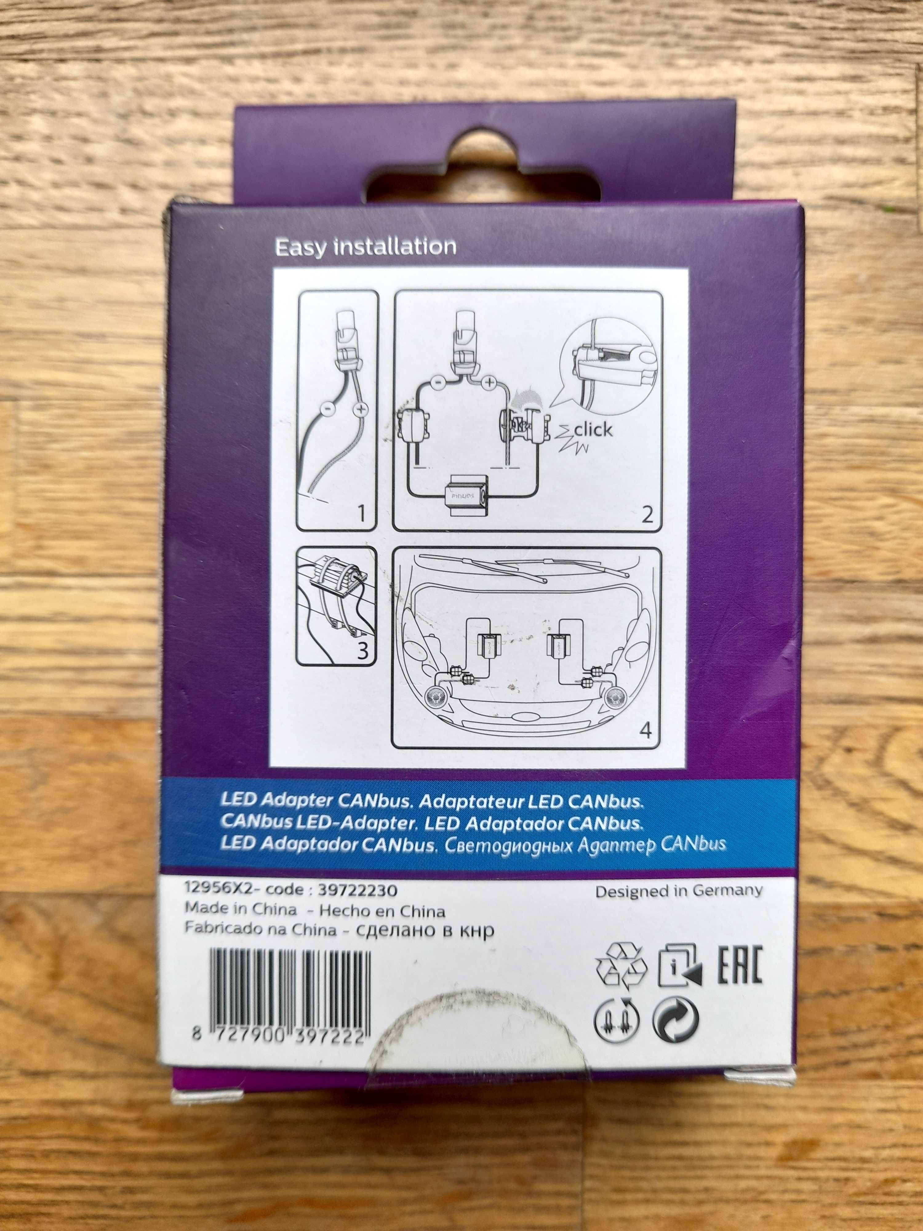 PHILIPS - adapter canbus do żarówek samochodowych LED 12V 5W i Festoon