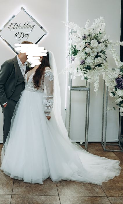 Весільна сукня білий айворі(не сніжно біла )