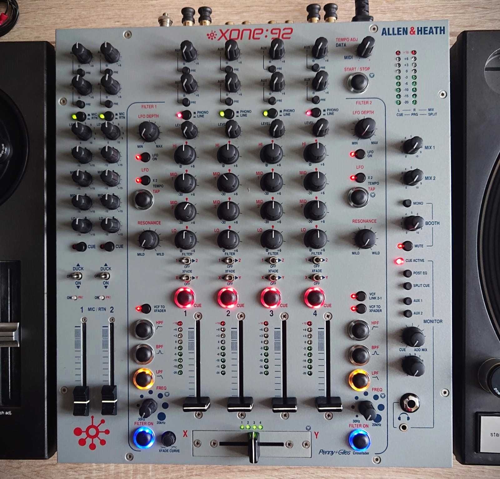 Professional DJ Mikser Allen & Heath Xone 92