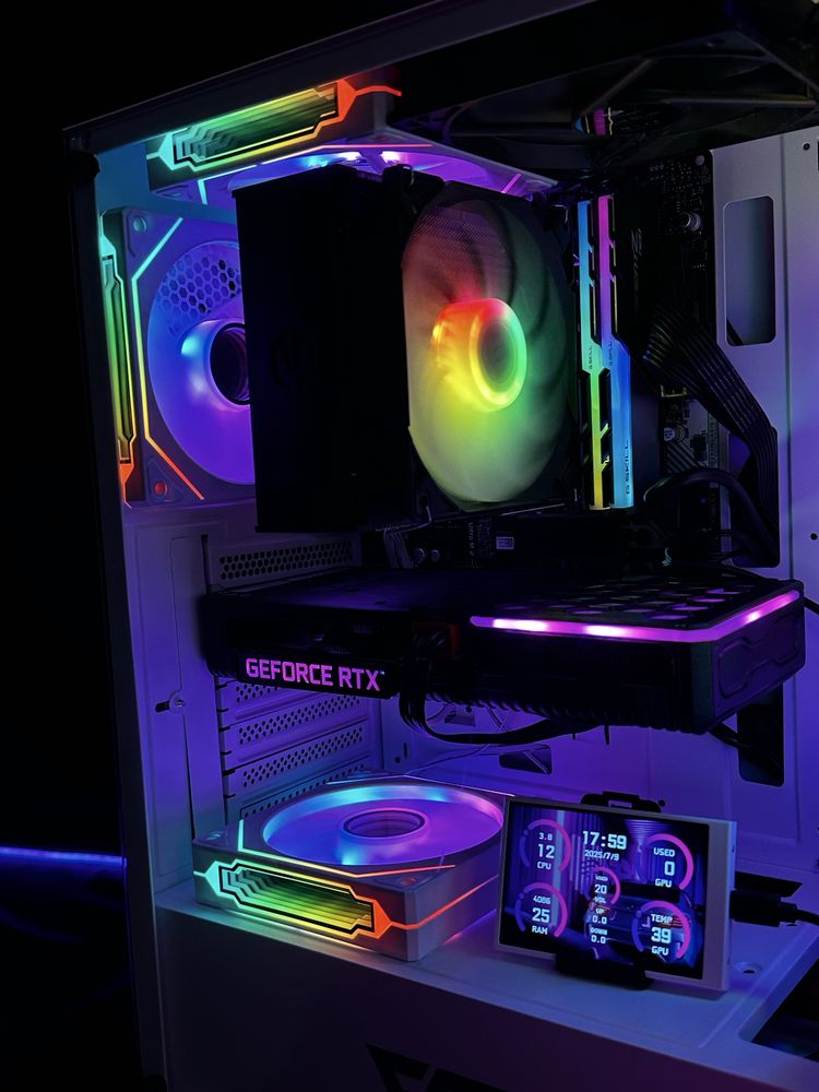 Komputer Gamingowy Biały Ryzen 5 5600x / Rtx 3060 ti / ekran IPS
