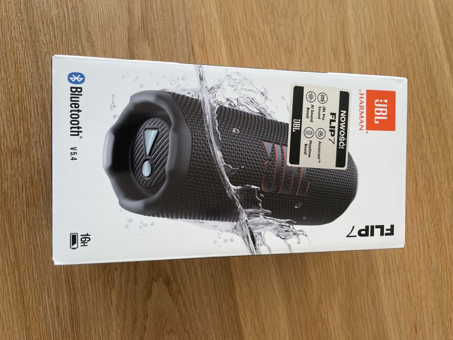 JBL Flip 7, czarny, nowy, fabrycznie zapakowany