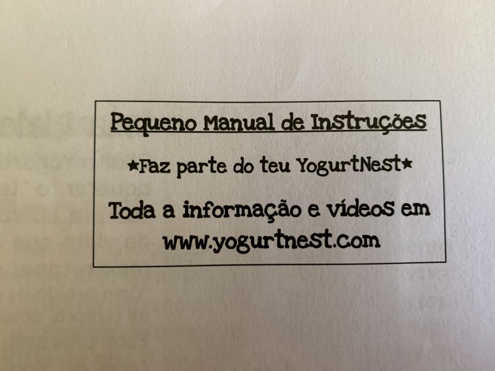 Yogurt nest yougurteira não eléctrica