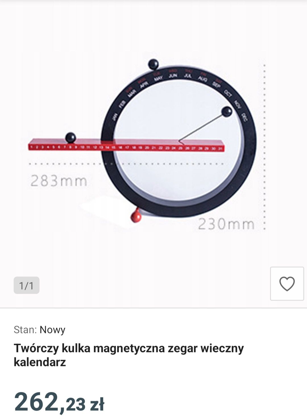 Kalendarz Magnetyczny Wietrzny Zegar