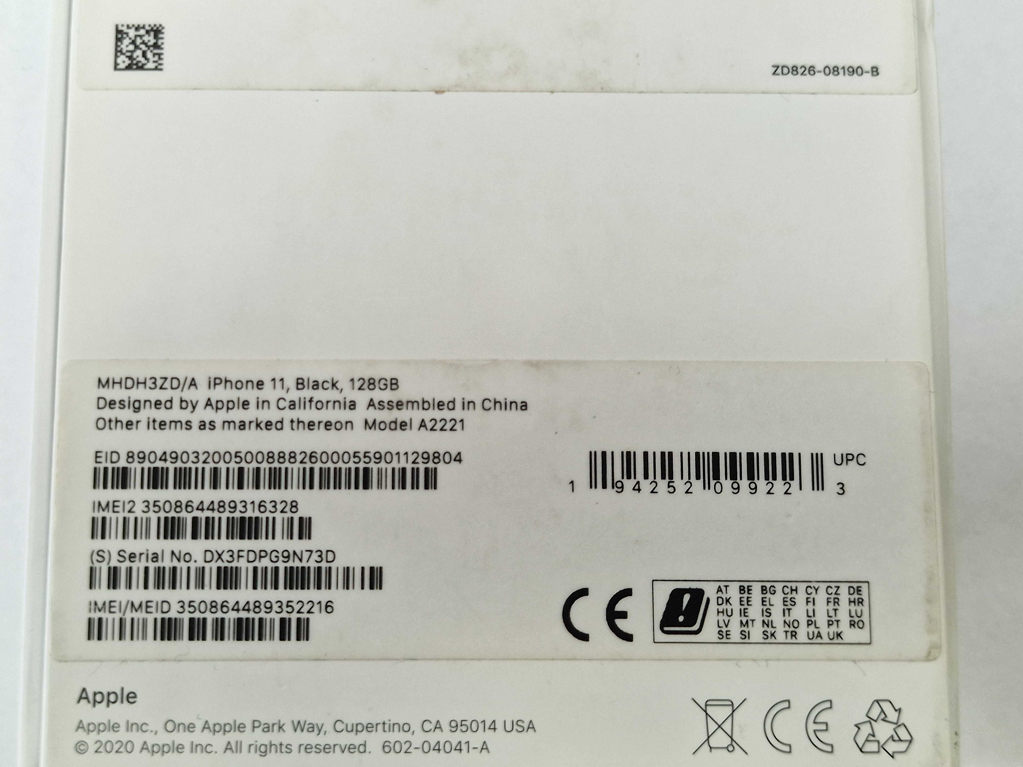 iPhone 11 128GB/ Black/ Grade A-/ Bateria 79%/ +Ładowarka w zestawie!