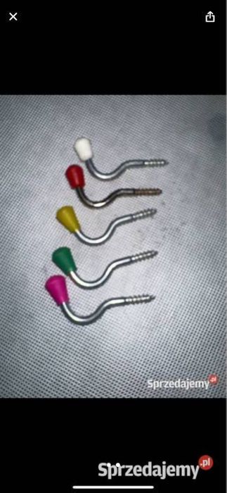 Wieszak kątowy gałką wieszak hak uchwyt wkręcany