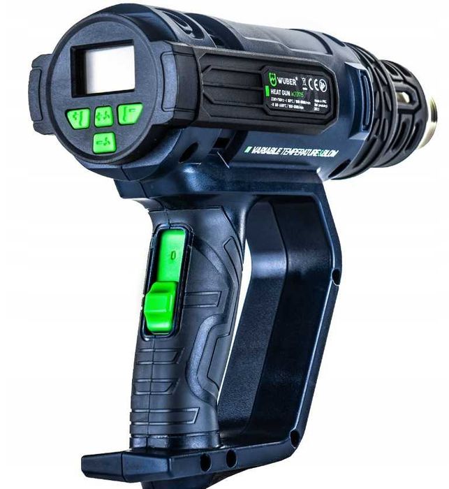 Opalarka elektryczna REGULACJA MOCNA LCD 2200W + 5 DYSZ + SZPACHLA