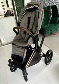 Spacerówka Cybex Priam 2.0 All Terrain Manhattan Grey Plus + dodatki