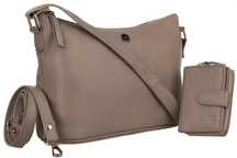 torba skórzana+portfel ptn d73-ds dark beige