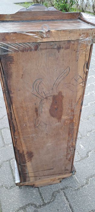 Stary wiszący zegar z wahadłem Le roi a Paris