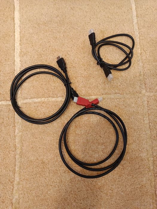 Conjunto de 3 cabos para computador