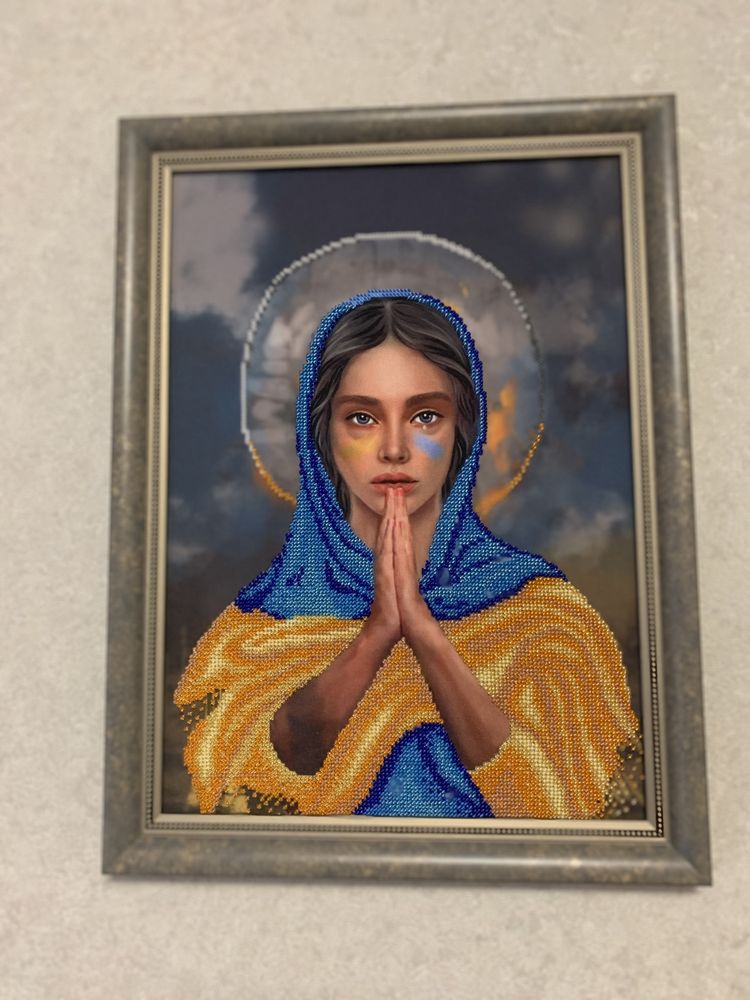 «Молитва за Україну» картина з рамкою