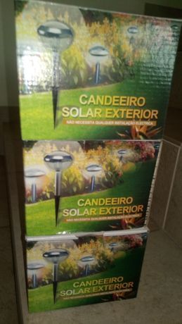 3 Lâmpadas solares