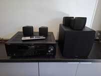 Sistema som Yamaha RX-V465 + Subwoofer NS-SW280 + 5 Satélites NS-B280