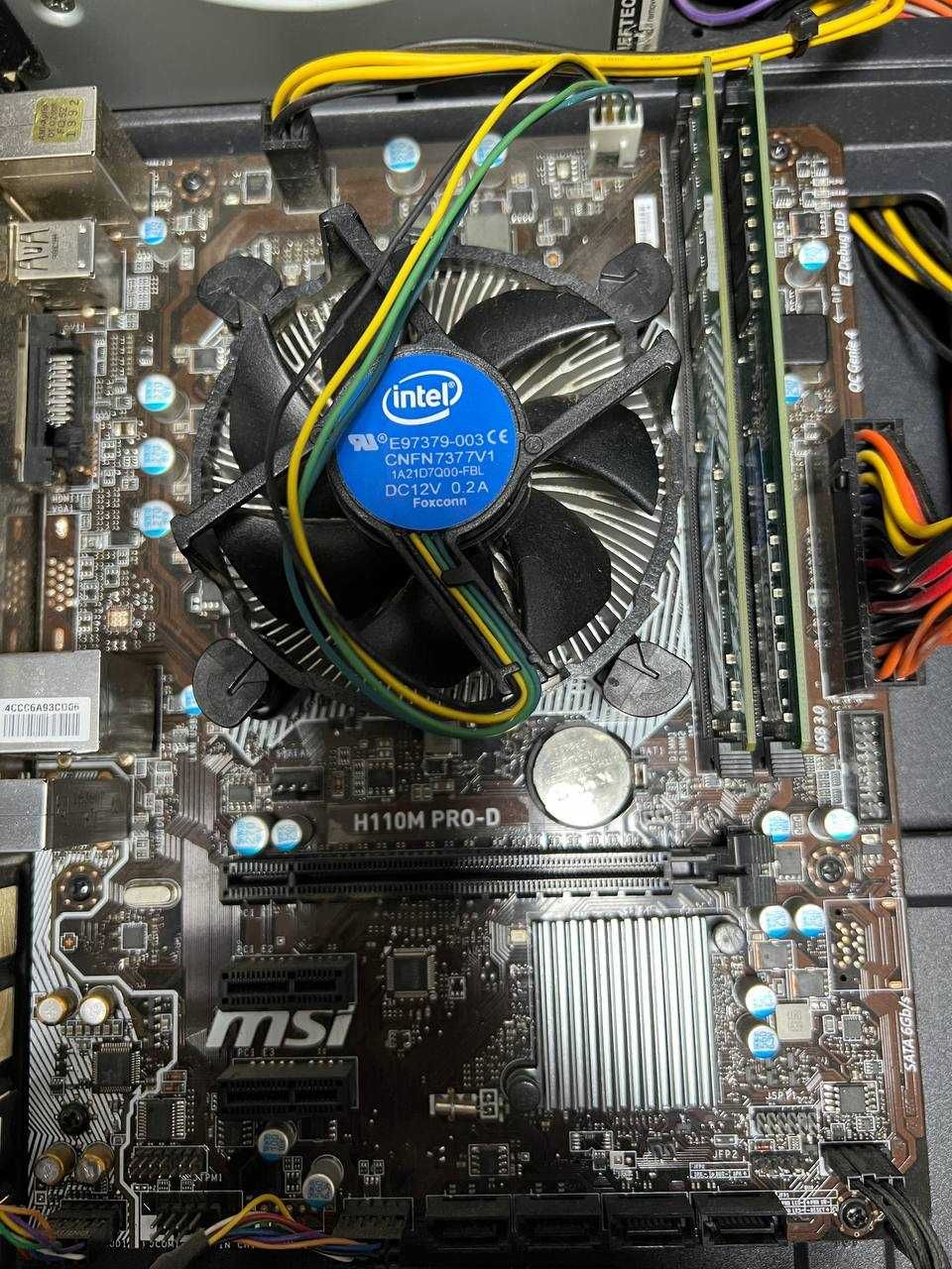 Корпус Vinga CS210B / MSI H110M PRO-D + Intel Pentium G4600
