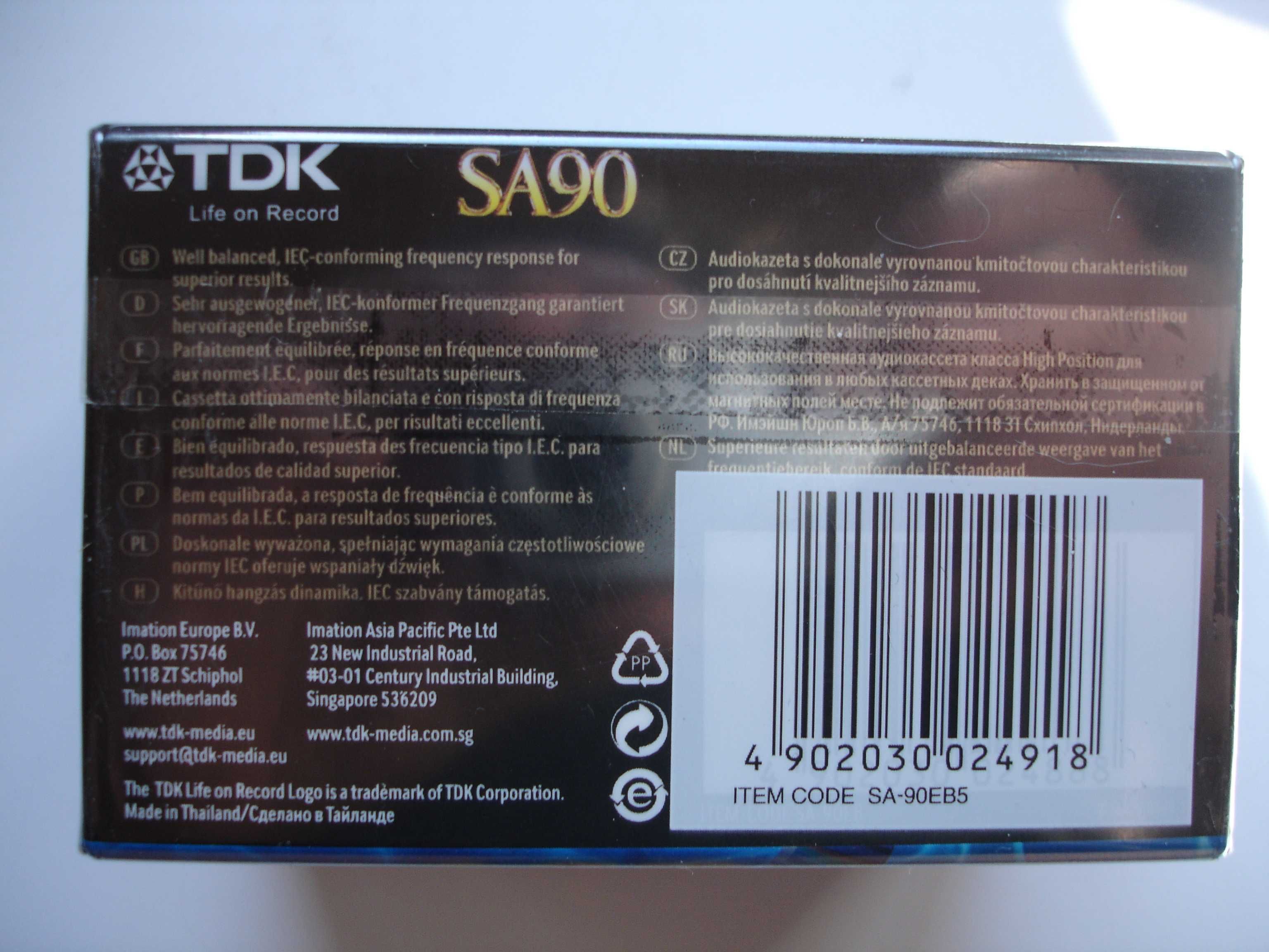Kasety magnetofonowe TDK SA90 (nowe) 5pack