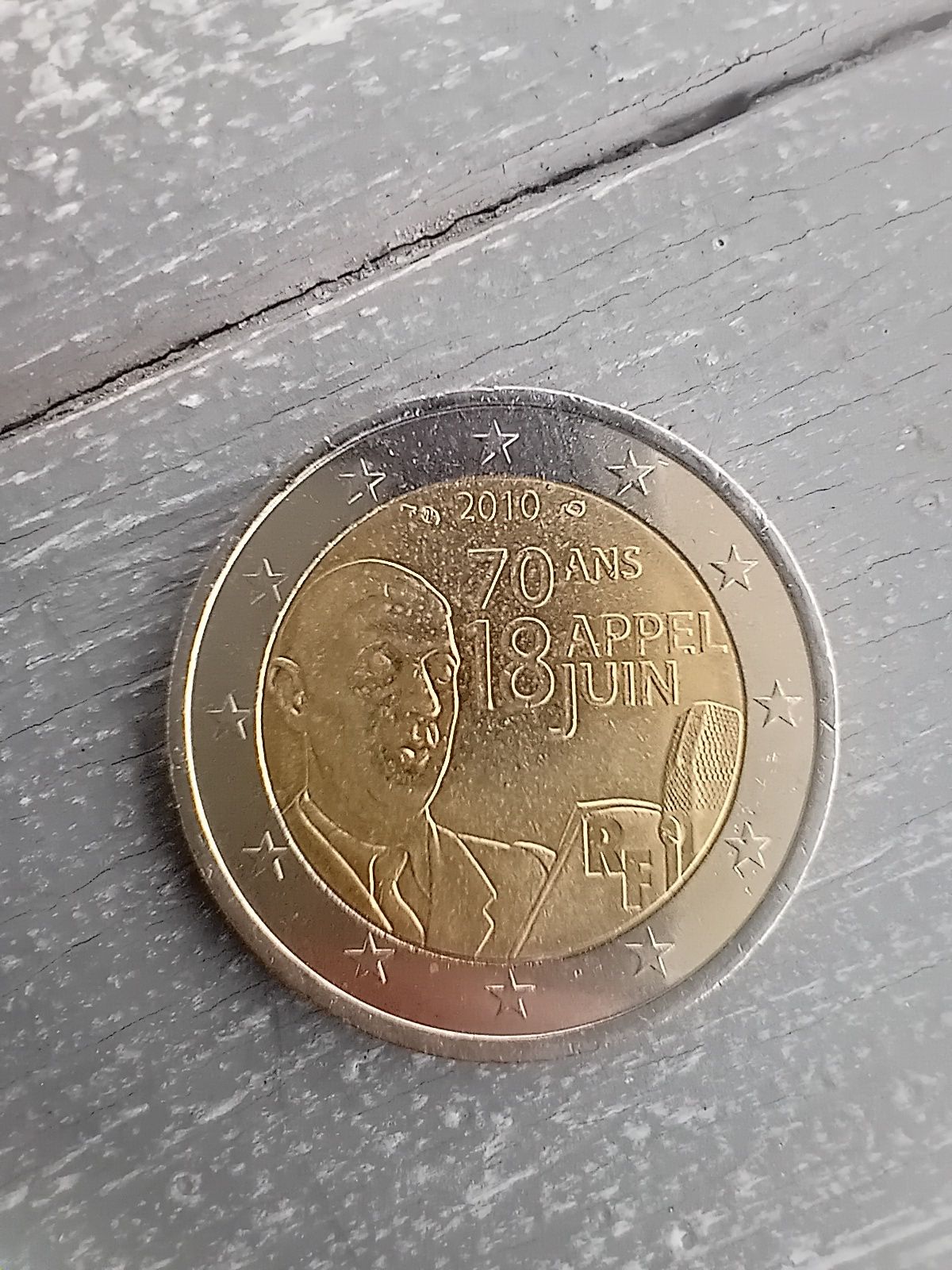 8 moedas de 2€ França