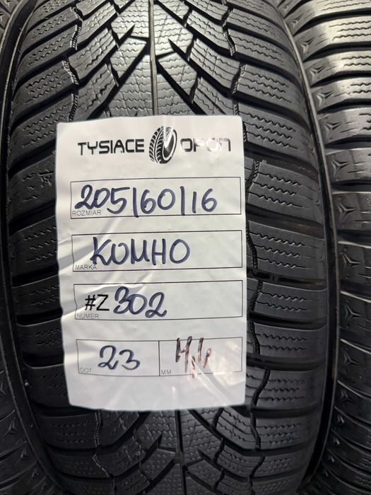 Opony Zimowe 205/60/16 Kumho WinterCraft Komplet #Z302