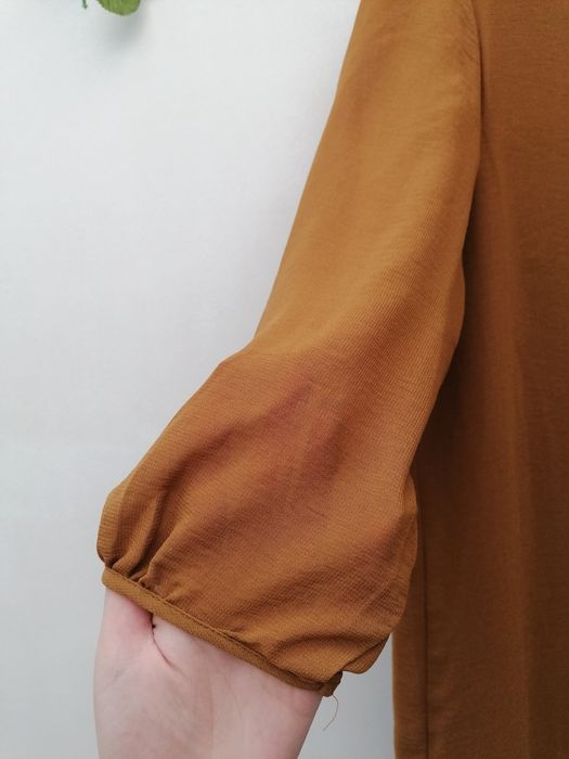 Vestido Midi cor Amarelo Torrado