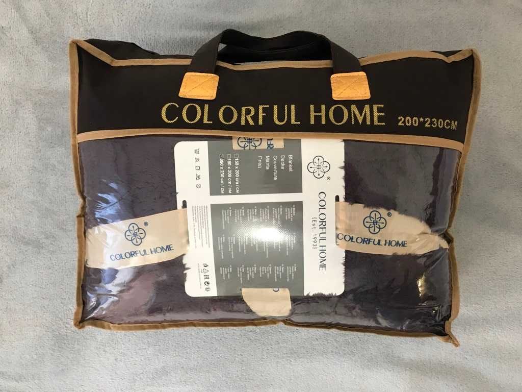 Плед покривало двостороннє Colorful Home 200*230 мікрофібра ковдра