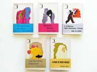 Lote 5 Livros (1970's): Marquês de Sade, Zola, Flaubert, Shaw, Verona