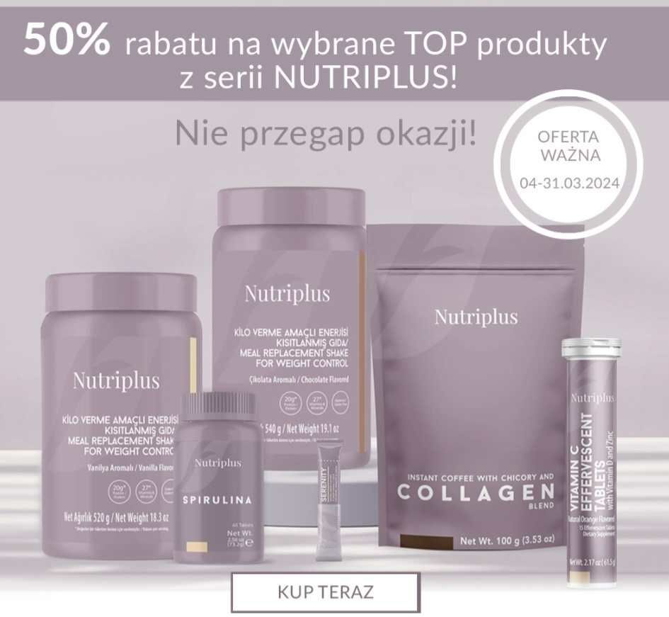 Nutriplus kawa, herbata, szejki