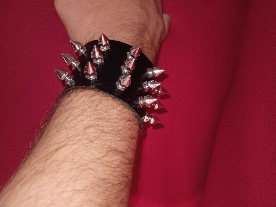Bransoletka unisex gotyk punk goth pieszczocha ćwieki one size