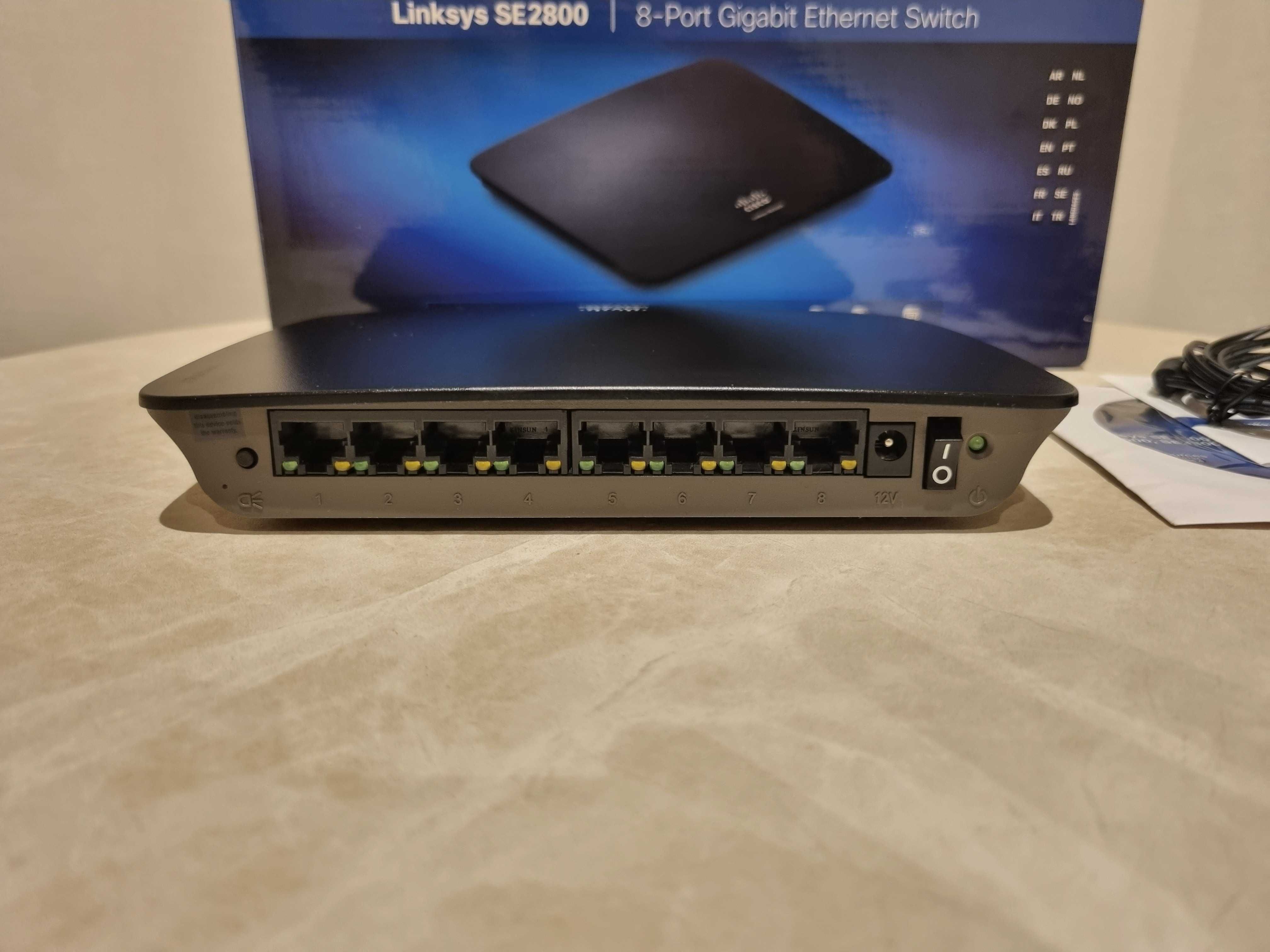 Switch Cisco Linksys SE2800-EU 8-Port Gigabit Ethernet Switch