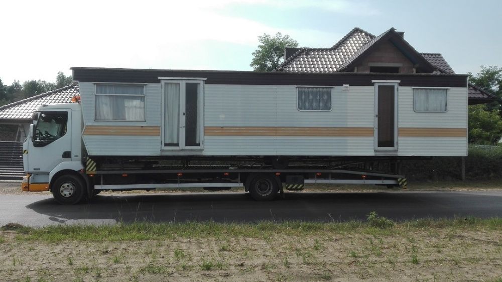 laweta pomoc drogowa koparki ładowarki widlak bus przyczepa domek