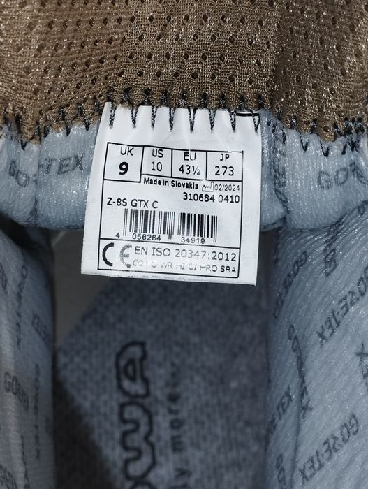 41,5,43,45.Черевики військові демісезонні "Lowa Z-8S GTX C" Desert